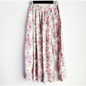 Vintage Significance Floral Cottage core Midi Skirt 8